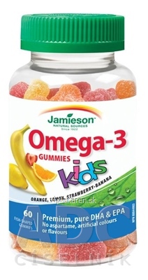 59w5600_400x400 JAMIESON OMEGA-3 KIDS GUMMIES želatínové pastilky 1x60 ks – Obrázok 1