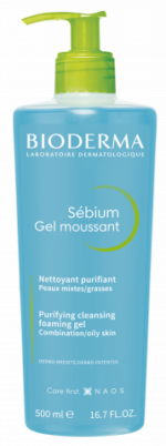 BIODERMA Sébium Čistiaci gél s pumpou 500 ml