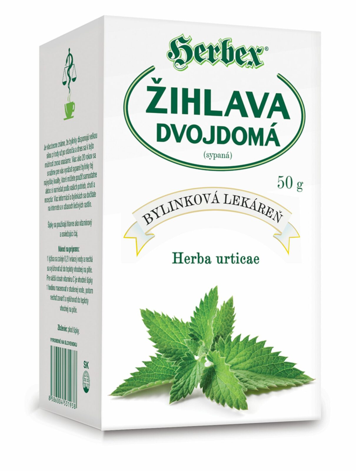 Herbex Žihľava dvojdomá sypaný čaj 50 g – Obrázok 1