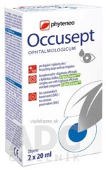 Occusept ENEO očné kvapky, s vaničkou, 2x20 ml