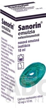 SANORIN emulzia nosová instilácia 10 ml