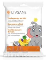 LIVSANE Lízanky s dextrózou s vitamínmi 1x10 ks