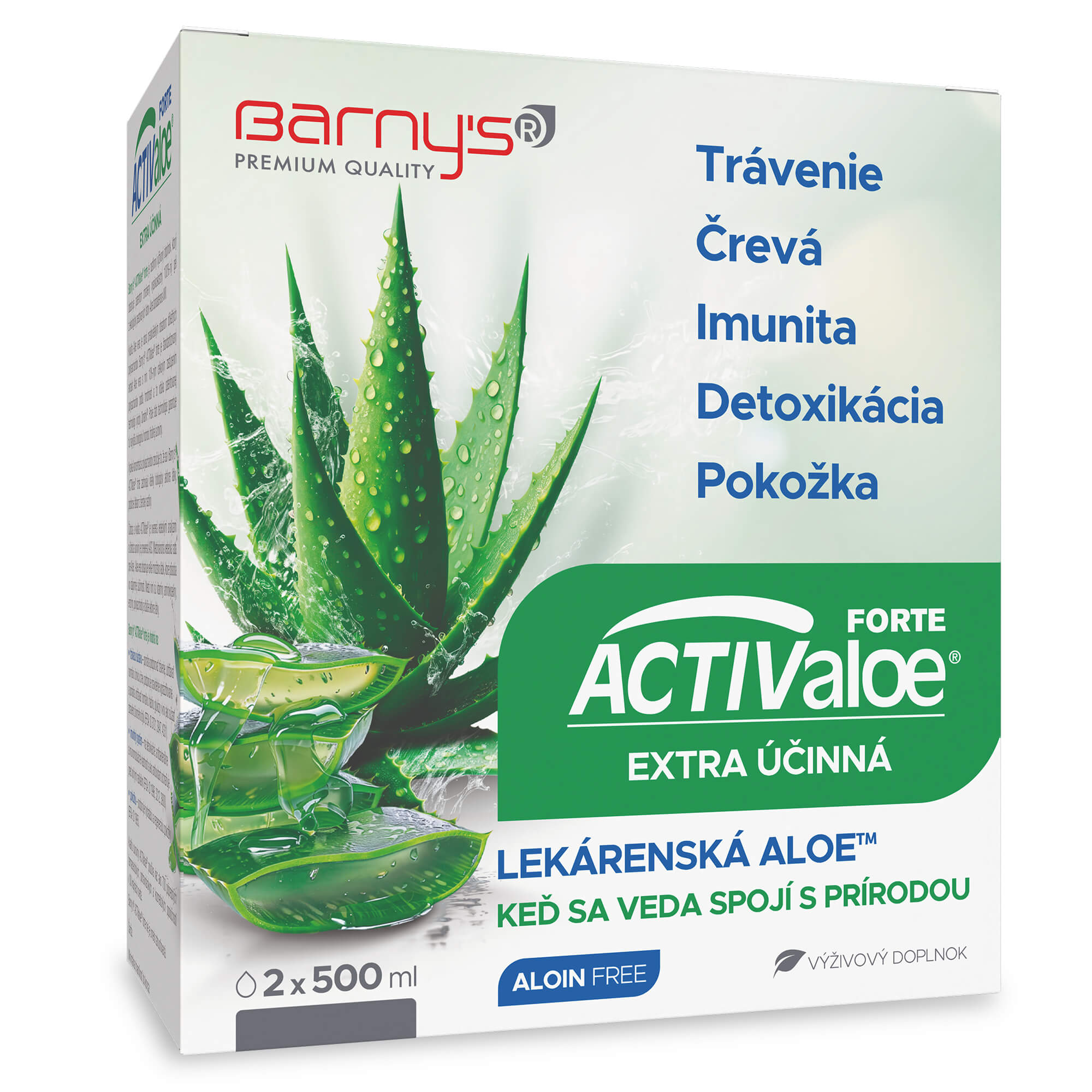 Barny′s® ACTIValoe Forte 2x500 ml – Obrázok 1