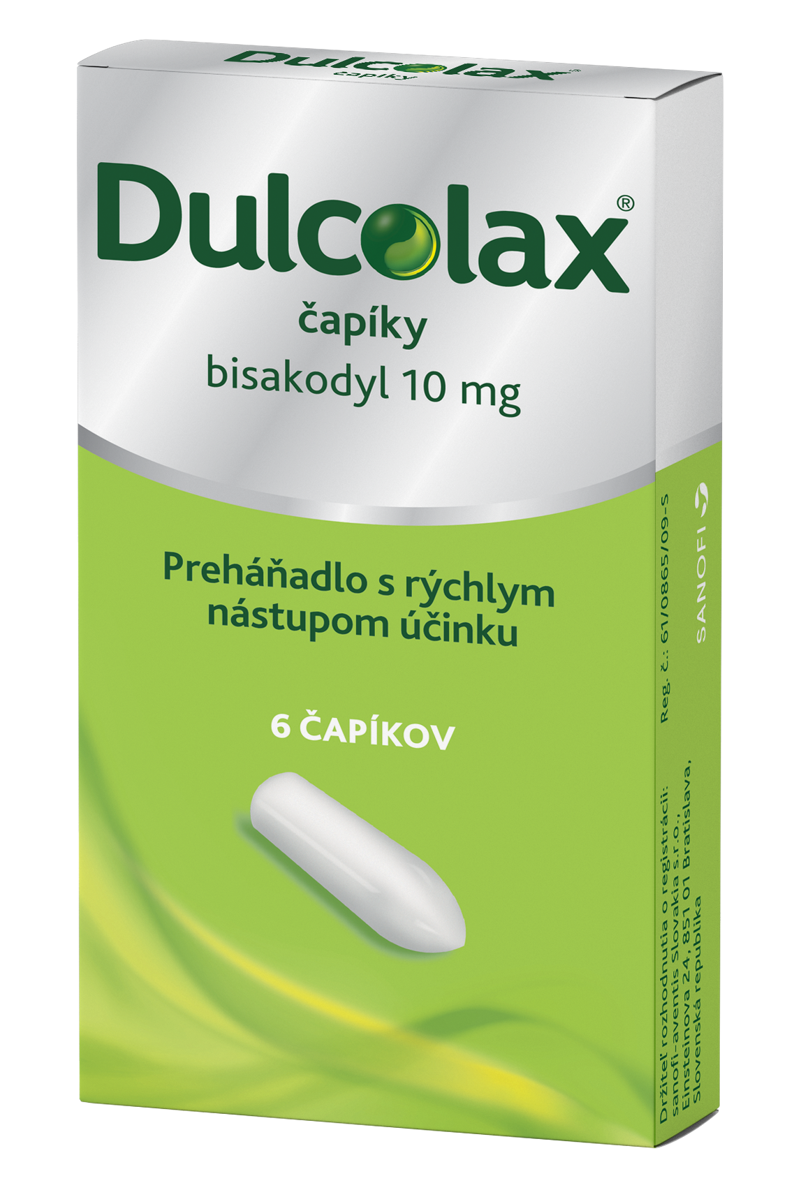 Dulcolax čapíky 6 ks – Obrázok 1