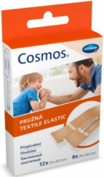 Cosmos Flexible elastická textilná náplasť na rany, 2 veľkosti 20 ks