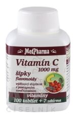 MedPharma VITAMÍN C 1000 mg so šípkami tbl (s postupným uvoľňovaním) (100+7 zadarmo) 1x107 ks – Obrázok 2
