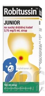 Robitussin JUNIOR sir (liek.skl.) na suchý dráždivý kašeľ 1x100 ml – Obrázok 2