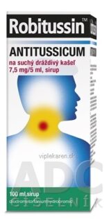 Robitussin ANTITUSSICUM sir (liek.skl.) na suchý dráždivý kašeľ 1x100 ml – Obrázok 2