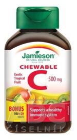 JAMIESON VITAMÍN C 500 mg tropické ovocie tbl na cmúľanie, 100+20 zadarmo (120 ks) – Obrázok 2