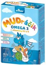 VITAR MUDRÁČIK OMEGA 3 + vitamíny D3 a E žuvacie cps s príchuťou tutti-frutti 1x60 ks