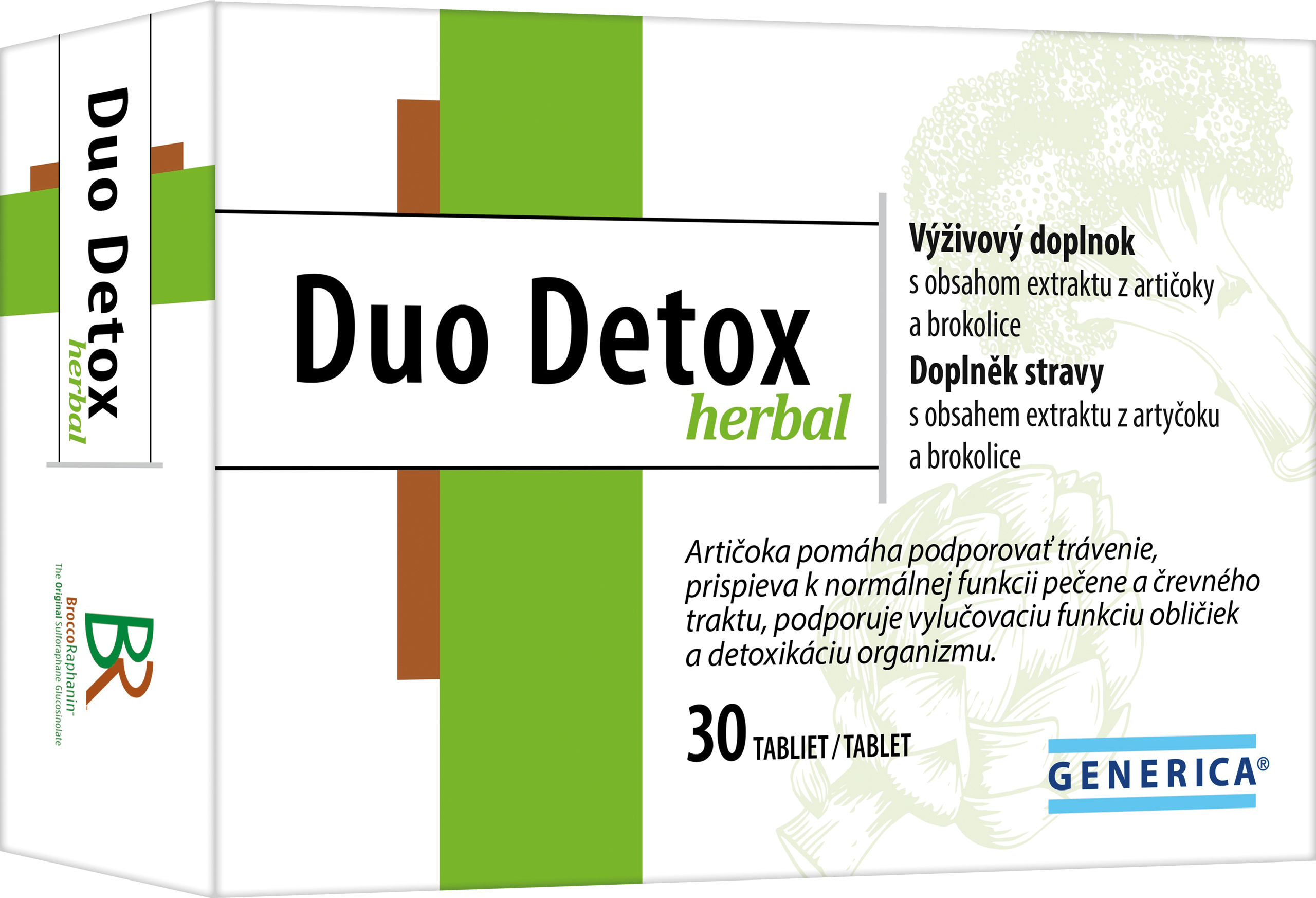 GENERICA Duo Detox herbal 30 tabliet – Obrázok 1