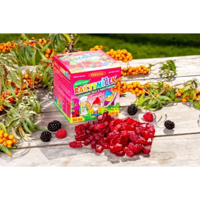 TEREZIA RAKYTNÍČEK vegánske želé s rakytníkom TRPASLÍCI 90 ks – Obrázok 3