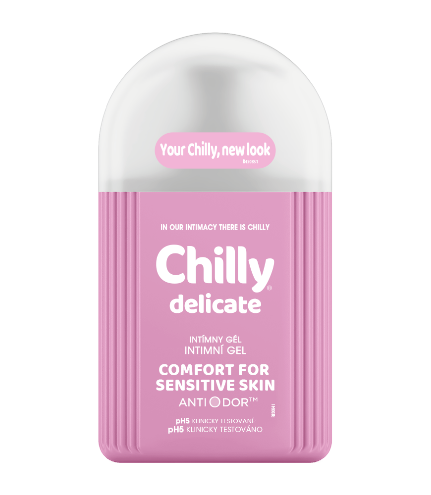 Chilly Delicate gél na intímnu hygienu 200 ml – Obrázok 1