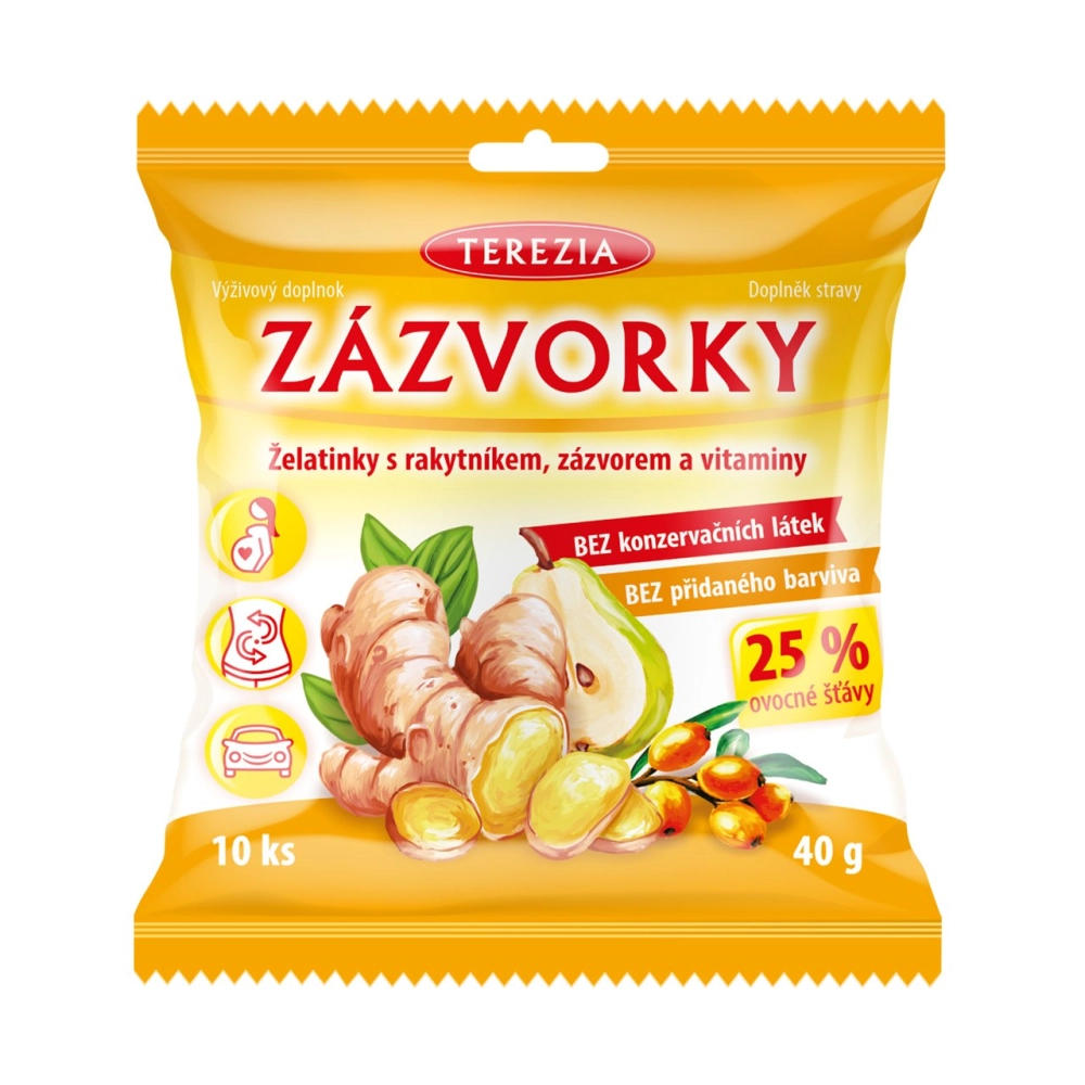 2021_10_13_3d_cz_sacek_zazvorky_1280px_web-1634720195 TEREZIA ZÁZVORKY želatínky s rakytníkom, zázvorom a vitamínmi 10 ks – Obrázok 1