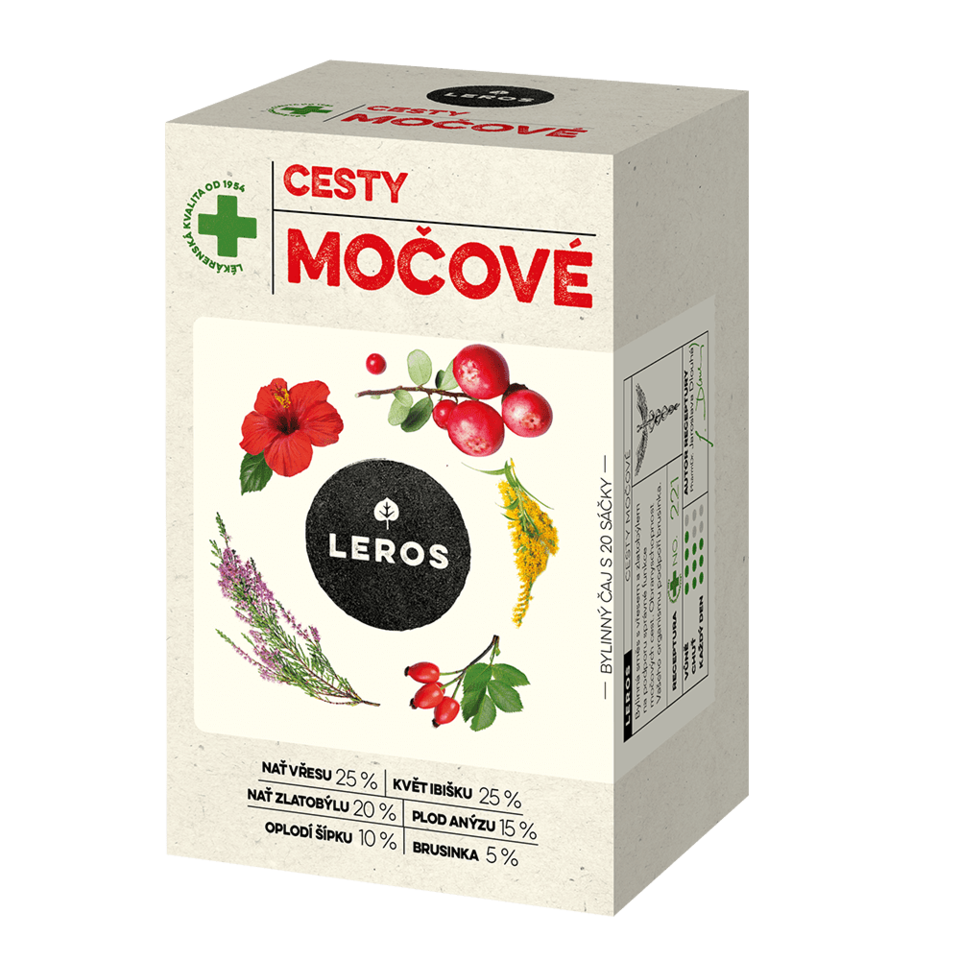 LEROS MOČOVÉ CESTY nálevové vrecká 20x1,5 g – Obrázok 1