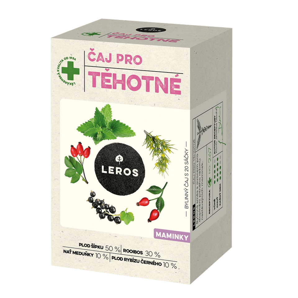 LEROS ČAJ PRE TEHOTNÉ ŽENY nálevové vrecká 20x2 g – Obrázok 1