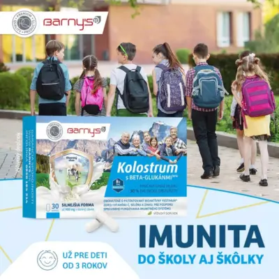 Barny′s® KOLOSTRUM s beta-glukánmi Forte 30 kapsúl – Obrázok 4