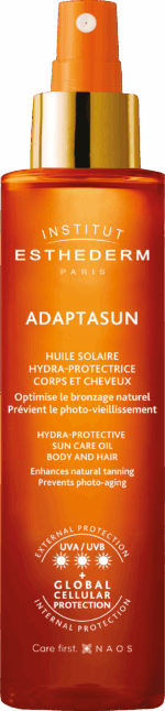 INSTITUT ESTHEDERM ADAPTASUN opaľovací olej na telo a vlasy pre silné slnko 150 ml