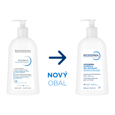 BIODERMA Atoderm Intensive gel moussant sprchový gél 500 ml – Obrázok 2
