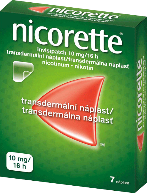 Nicorette invisipatch 10 mg/16 h transdermálna náplasť 7 ks – Obrázok 1