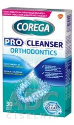 COREGA PRO CLEANSER ORTHODONTICS antibakteriálne čistiace tablety 1x30 ks – Obrázok 2