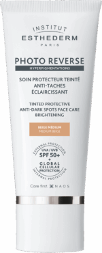 INSTITUT ESTHEDERM PHOTO REVERSE ochranný tónovaný krém proti pigmentovým škvrnám SPF 50+ MEDIUM BEIGE 50 ml