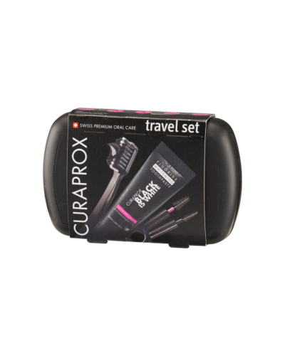 CURAPROX DARČEKOVÁ KRABICA Hydrosonická kefka Black Is White + Cestovný set – Obrázok 5