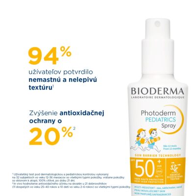 BIODERMA Photoderm PEDIATRICS sprej na opaľovanie SPF 50+ 200 ml – Obrázok 2