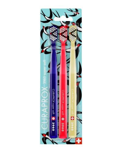 CURAPROX CS 3960 Lastovičia edícia zubná kefka 3 ks – Obrázok 2