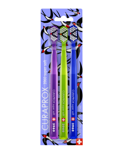 CURAPROX CS 3960 Lastovičia edícia zubná kefka 3 ks – Obrázok 3