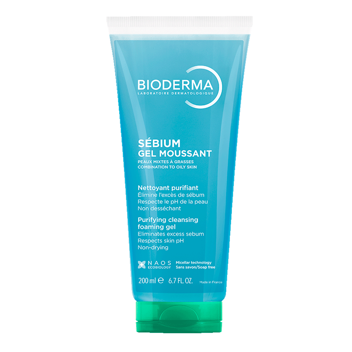 3401578653709_Sebium_Gel_Mousant_tuba_200ml_1_produktova_fotka-SK BIODERMA Sébium Čistiaci gél, tuba 200 ml – Obrázok 1