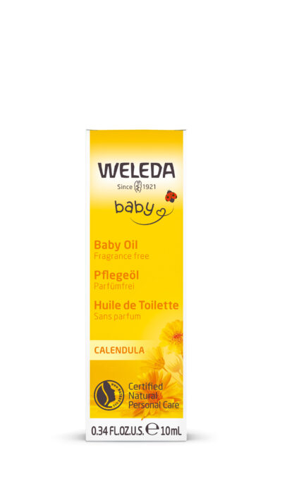 WELEDA baby Nechtíkový dojčenský olej 10 ml – Obrázok 2