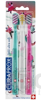 88rnz70_400x400 CURAPROX CS 5460 ultrasoft Zimohravá edícia zubná kefka (2+1) 1x3 ks – Obrázok 1