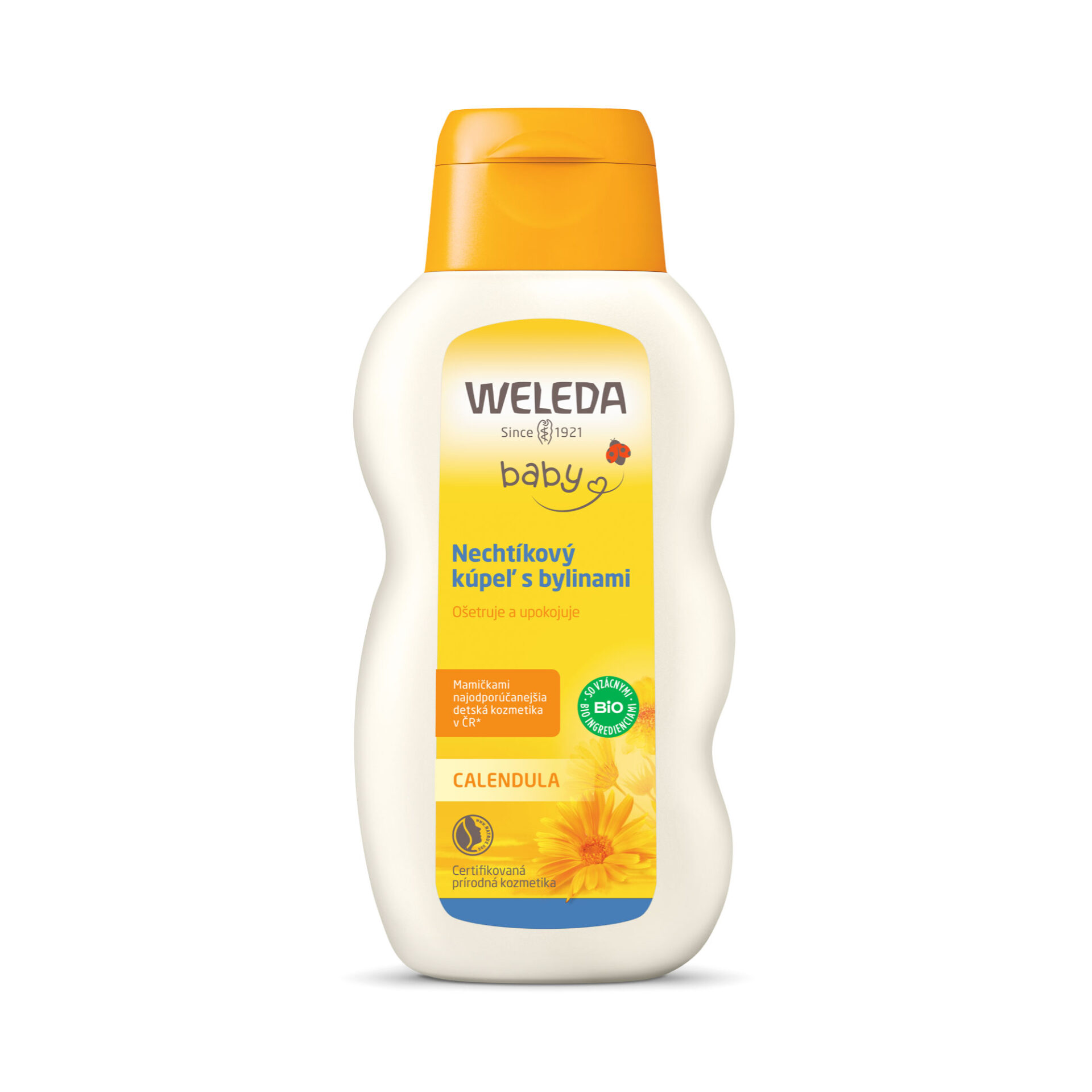 WELEDA baby Nechtíkový kúpeľ s bylinkami 200 ml – Obrázok 1