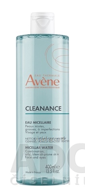 bvenw80_400x400 AVÈNE CLEANANCE Micelárna voda 400 ml – Obrázok 1