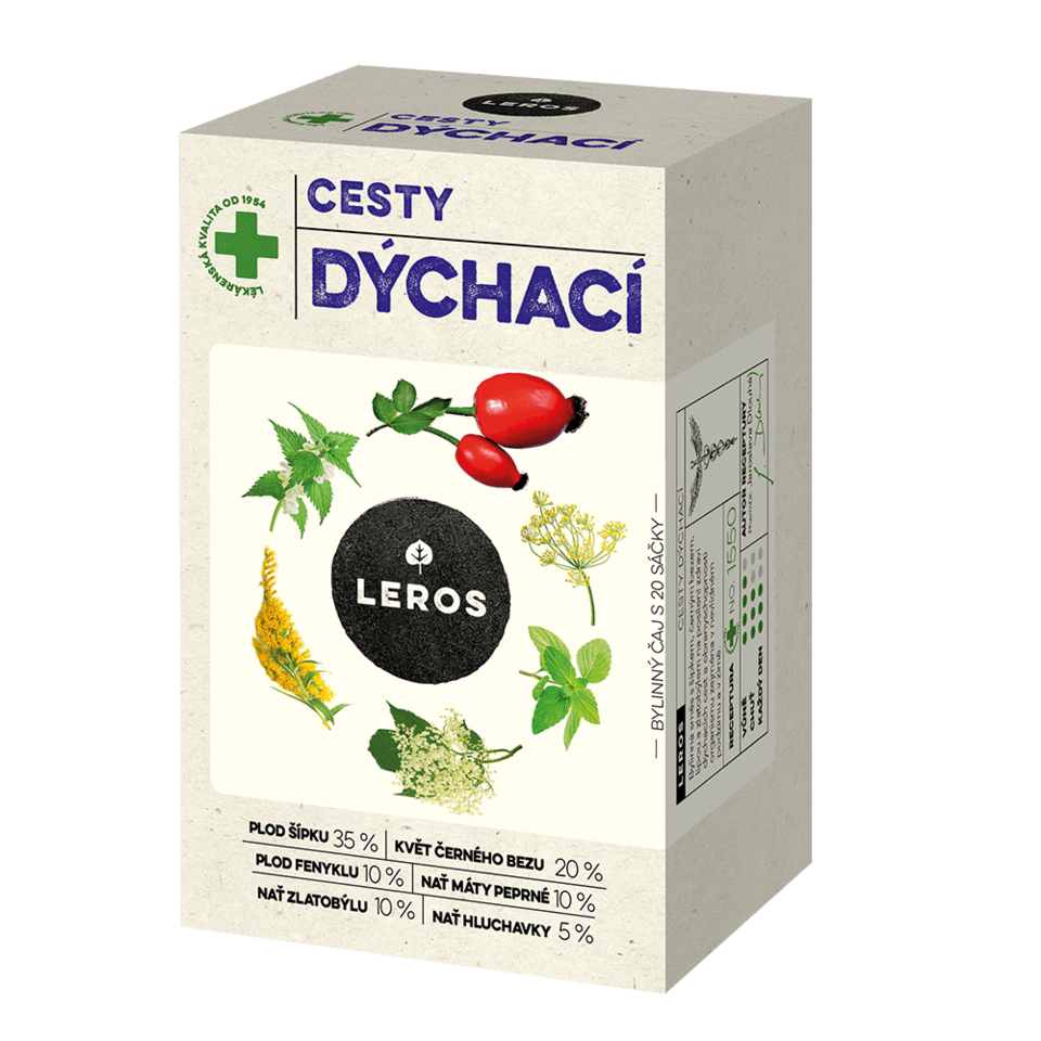 LEROS DÝCHACIE CESTY nálevové vrecká 20x1,5 g – Obrázok 1