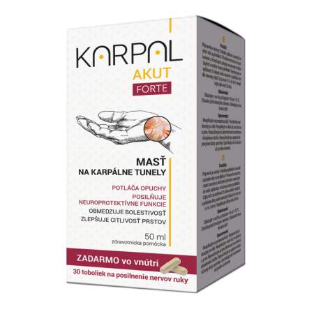 KARPAL AKUT FORTE Akcia masť 50 ml + zadarmo KARPA-L AKUT cps 30, 1x1 set – Obrázok 1