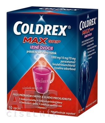 8mys7e0_400x400 COLDREX MAXGRIP Horúci nápoj LESNÉ OVOCIE 10 ks – Obrázok 1