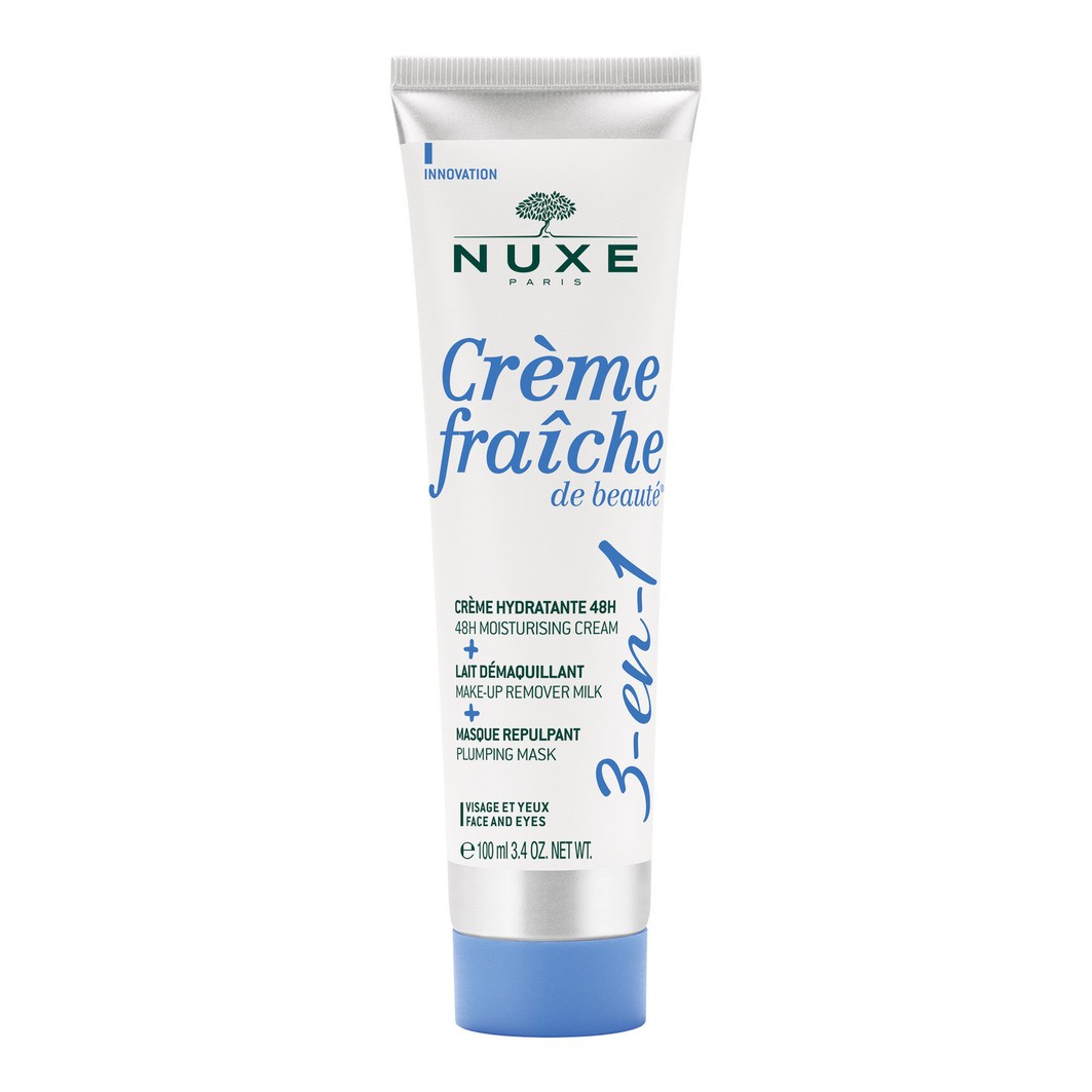 NUXE Creme fraiche 3 v 1 hydratačný krém, odličovacie mlieko, maska 100 ml – Obrázok 1