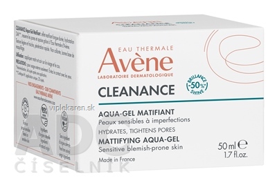 owjj160_400x400 AVÈNE CLEANANCE Zmatňujúci aqua-gél 50 ml – Obrázok 1