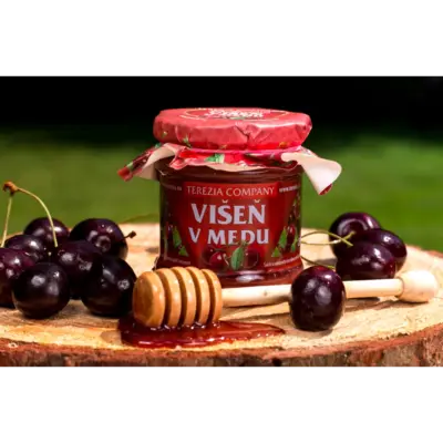 TEREZIA VIŠŇA V MEDE 250 g – Obrázok 2