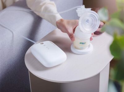 Philips AVENT Elektrická odsávačka mlieka SCF396/11, nabíjateľná + fľaša 125 ml – Obrázok 3