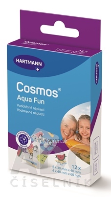 lpskq00_400x400 COSMOS Aqua Fun náplasť na rany, vodotesná, 2 veľkosti 12 ks – Obrázok 1