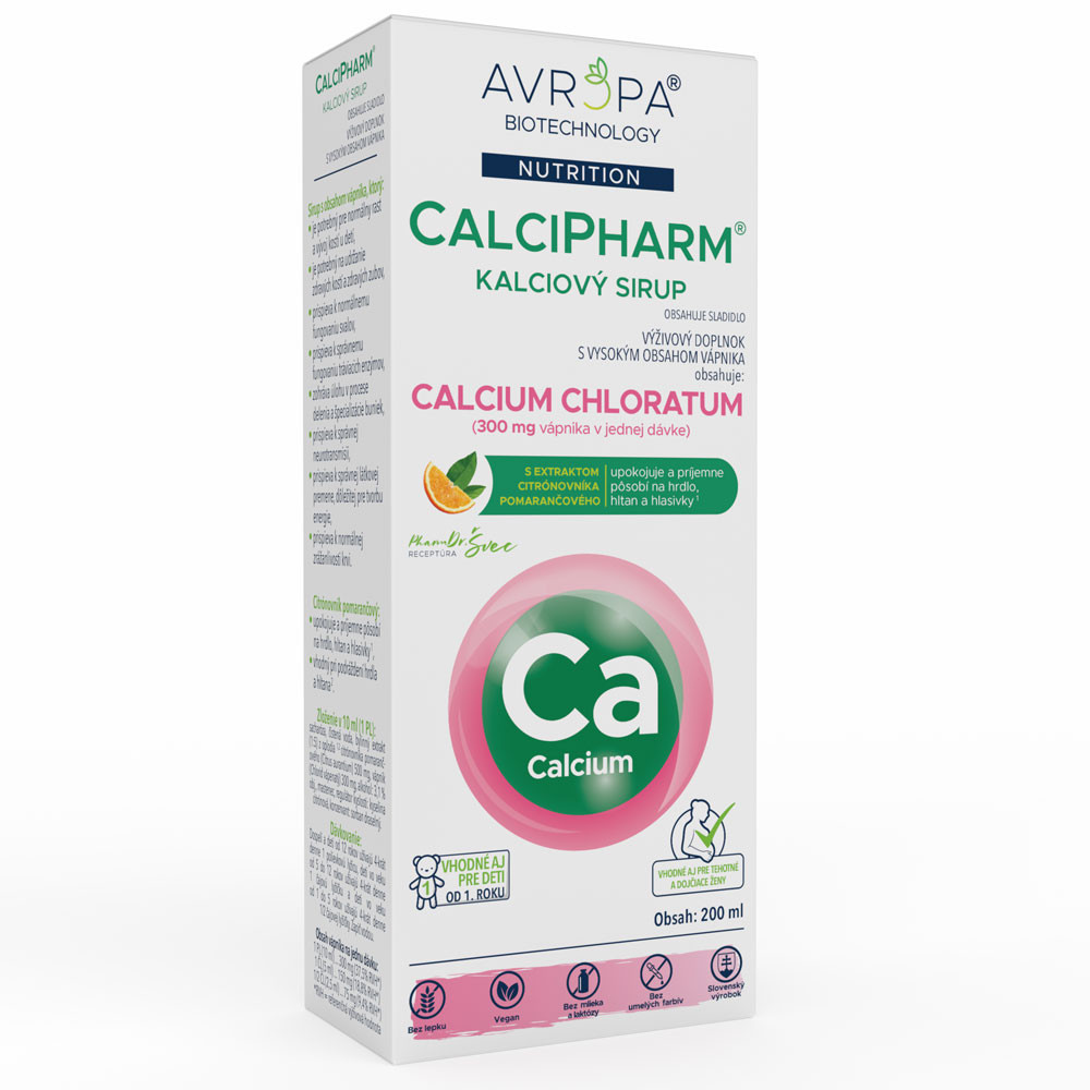detail_1051 AVROPA CalciPharm kalciový sirup 200 ml – Obrázok 1