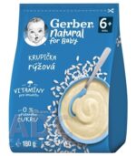 Gerber Natural Ryžová KRUPIČKA (od ukonč. 6.mesiaca) 1x180 g – Obrázok 2