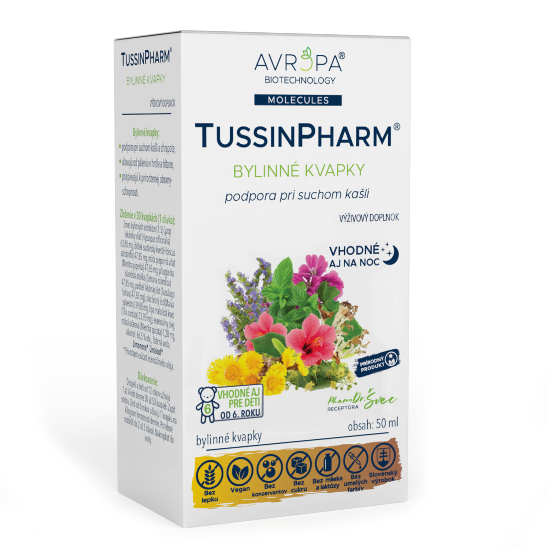 11019 AVROPA TussinPharm bylinné kvapky 50 ml – Obrázok 1