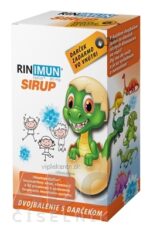 RINIMUN SIRUP DVOJBALENIE 2x120 ml + darček 2024 (hračka - vo vode rastúci dinosaurus) 1x1 set – Obrázok 2