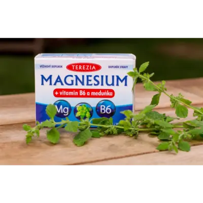 TEREZIA MAGNESIUM + vitamin B6 a medovka 30 kapsúl – Obrázok 2