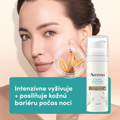 Aveeno CALM+RESTORE  rehydratačný nočný krém 50 ml – Obrázok 3