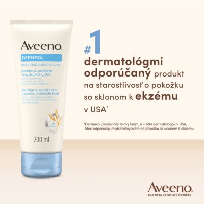 Aveeno DERMEXA Emolienčný telový krém 200 ml – Obrázok 3